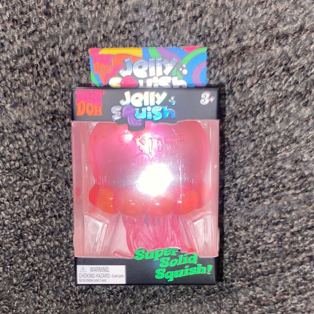 Needoh Jelly Fish Squish Pink Toy - Picture 2 of 5